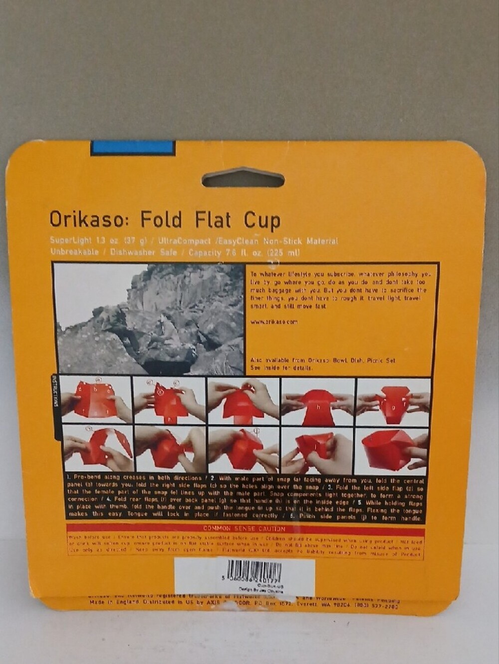 Orikaso Kids Fold Flat Cup - Picture 2 of 2